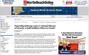 The Sun News : PaperBackSwap.com A Virtual Library Of Nearly A Half-million Titles To Trade