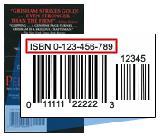 Sample ISBN Location