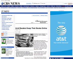 CBS News : Avid Readers Swap Their Books Online CBS News : Avid Readers Swap Their Books Online