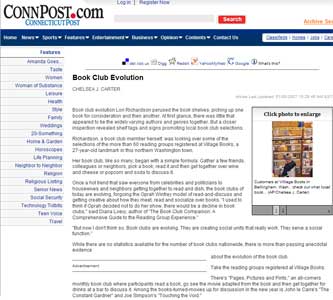 The Connecticut Post : Book Club Evolution