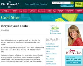 The Kim Komando Show : Recycle Your Books The Kim Komando Show : Recycle Your Books